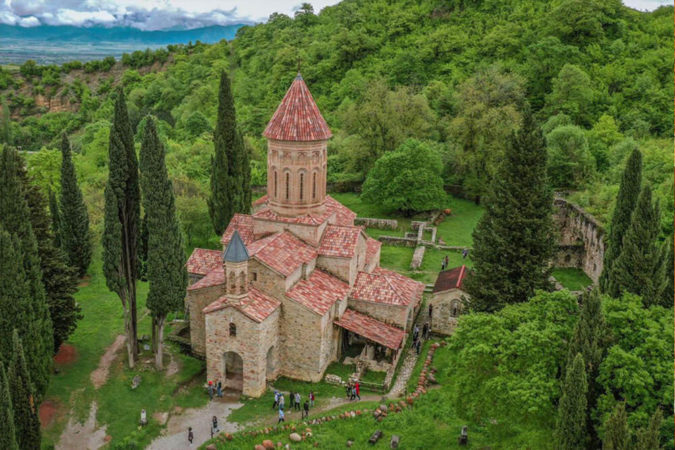 kakheti-ikalto-monastery-aerial-view